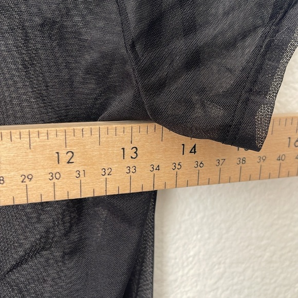 Victoria's Secret Black Sheer Lace V-Neck Blouse - Picture 5 of 7